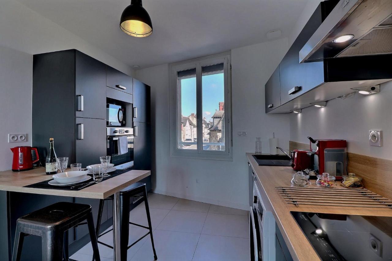Appartement Logisy en centre-ville de Vitré I Logisy l'Indu Esterno foto